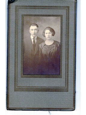 Photograph of Couple 7x5" Sepia